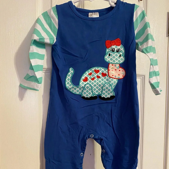 New Valentine’s Dinosaur Romper - Picture 1 of 9